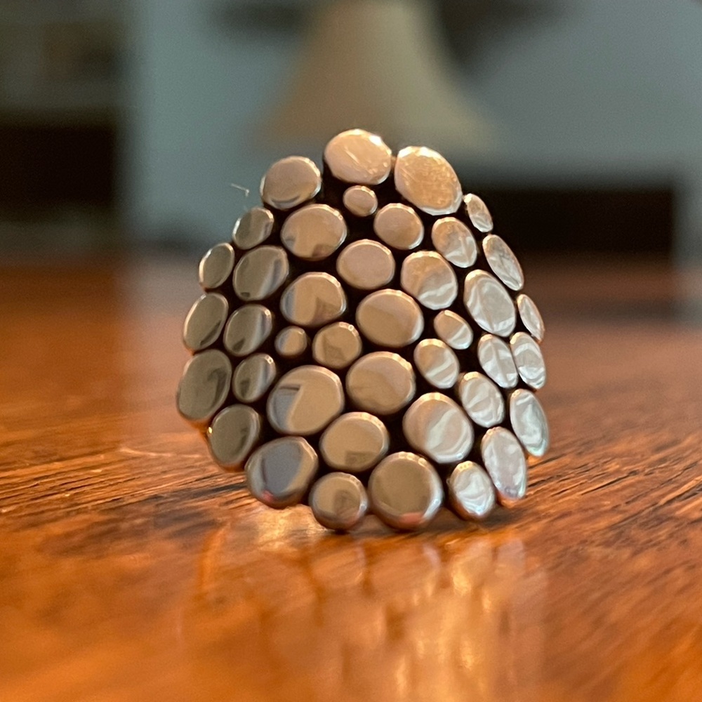 Sterling silver ring. Size 7 1/4. Signed and stamped. See photos. - Picture 2 of 5